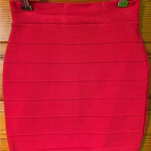 Hera Collection Vibrant Red Pencil Skirt